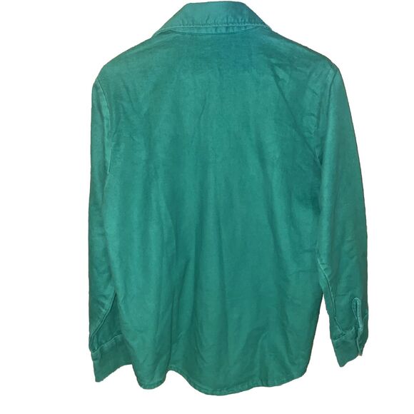 Vintage Frostproof Paymaster Seeds Medium Green Button Up Long Sleeve Shirt - Picture 5 of 10